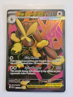 Mega Lopunny ex 115/094 UR Pokemon Phantasmal Flames Ultra Rare Full Art Holo NM - Image 1