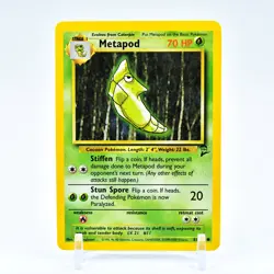 Metapod - 81/130 Base Set 2 Common Pokemon - NM - Image 1