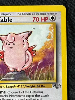 Pokemon TCG 1999 Clefable Jungle 17/64 1st Edition Rare Lightly Played LP - Image 3