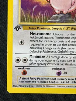 Pokemon TCG 1999 Clefable Jungle 17/64 1st Edition Rare Lightly Played LP - Image 5