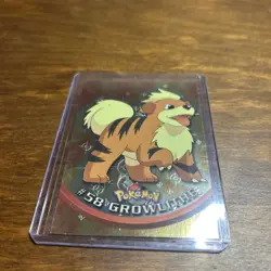 Pokemon Topps - TV Animation Edition - Growlithe #58 - FOIL - LP - Image 1