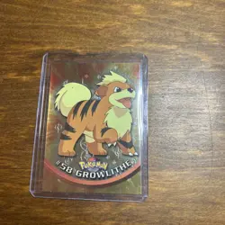 Pokemon Topps - TV Animation Edition - Growlithe #58 - FOIL - LP - Image 2