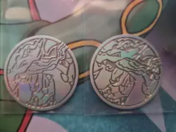 Mega Charizard X EX Ultra Premium Collection UPC Silver Metal Coin Pokemon TCG - Image 1