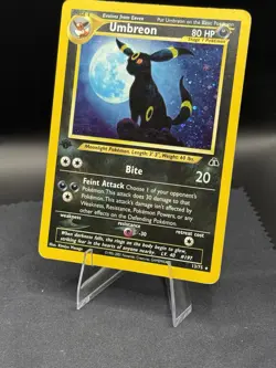 Umbreon 13/75 1st Edition Neo Discovery Holo - WOTC Vintage Pokemon - Swirl - Image 1