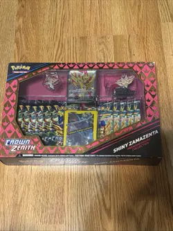 Pokemon TCG Crown Zenith Shiny Zamazenta Premium Figure Collection New Sealed - Image 1