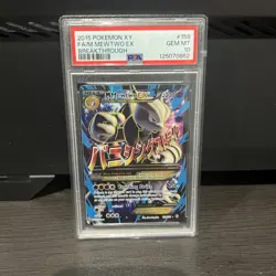 Pokemon M Mewtwo EX 159/162 Full Art 2015 XY Breakthrough GEM MINT PSA 10 MEGA - Image 1