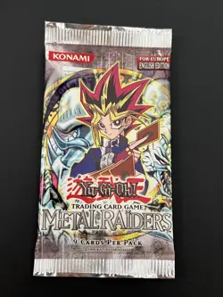 Yu Gi Oh Booster Pack Metal Raiders Vintage Vacio Eng Bolsa - Image 1