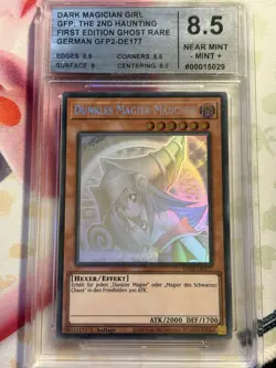Yu-Gi-Oh Dunkles Magier-Madchen GFP2-DE177 Ghost Rare Cardmarket 8,5 1. Auflage - Image 1