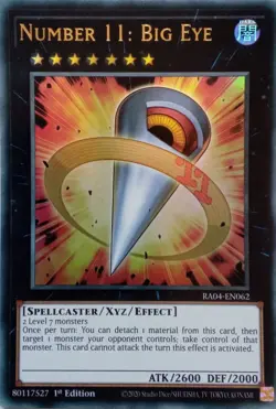 RA04-EN062 NUMBER 11: BIG EYE ULTRA RARE 1ST EDITION YuGiOh CARD - Image 1