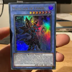 Yugioh card Magician Of Chaos DUPO-EN001 Ultra Rare 1st Edition - Image 1