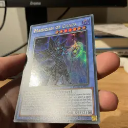 Yugioh card Magician Of Chaos DUPO-EN001 Ultra Rare 1st Edition - Image 3
