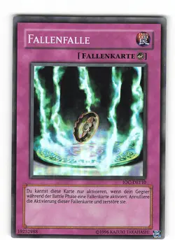 Yugioh FALLENFALLE , ioc-de110 Super Rare deutsch Near Mint - Image 1