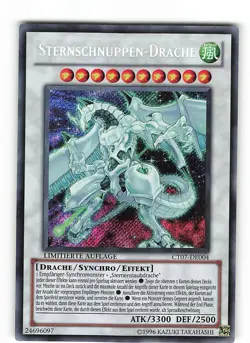 Yugioh STERNSCHNUPPEN-DRACHE , ct07-de004 Secret Rare deutsch NM Limitiert - Image 1