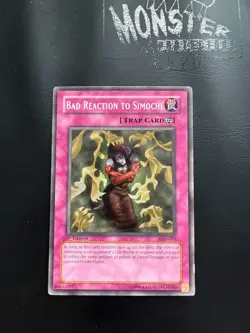 YUGIOH BAD REACTION TO SIMOCHI COMMON LOD-093 1ST EDITION - Image 1