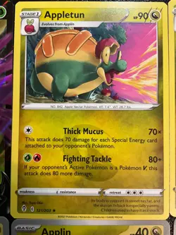 x16 Flapple Appletun Dipplin Applin pokemon cards mixed Lot Cute V Rare - Image 3