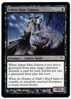 ASHEN-SKIN ZUBERA [CHK - CHAMPIONS OF KAMIGAWA] - MTG FOIL CARD [EXCELLENT] - Image 1