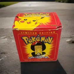 Pokemon Pikachu 23k Gold Plated Trading Card Burger King Promo 1999 SEALED - Image 1