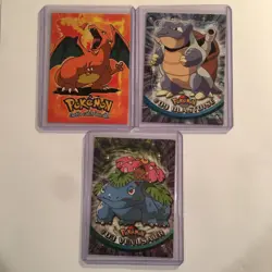 Vintage Pokemon Card Lot Charizard Blastoise Venusaur Topps Rare Fast Ship - Image 1