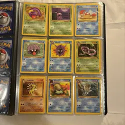 Vintage Pokemon Card Lot Binder Collection Base Set Fossil No Duplicates 90+ - Image 4