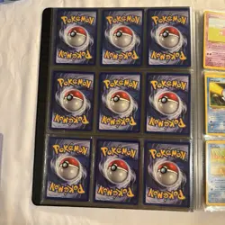 Vintage Pokemon Card Lot Binder Collection Base Set Fossil No Duplicates 90+ - Image 5