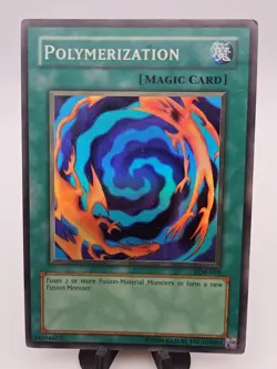 Polymerization LOB-059 Lightly Played LP Super Holo Rare Yugioh Card 2002 - Image 1