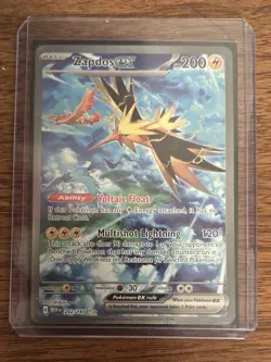 POKEMON TCG S&V 151 ZAPDOS EX SIR Special Illustration Rare Card 202/165 - Image 4