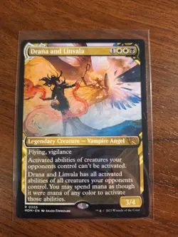 MTG Drana and Linvala Showcase Card March of The Machine Rare Pack Fresh - Image 1