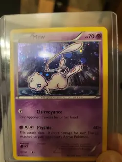 Mew Pokemon Holo XY192 XY Hologram Single Card Unused - Image 2