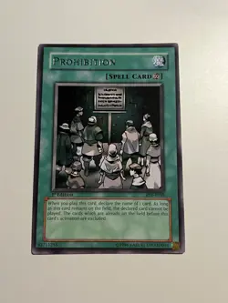 YUGIOH PROHIBITION RARE 1st EDITION CARD (PSV-E039) NM - Image 1