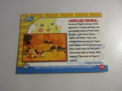Looks Like Trouble. Pikachu's Vacation Topps Pokemon Card LP - Image 2