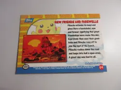 New Friends and Farewells Pikachu's Vacation Topps Pokemon Card LP - Image 3