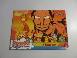 A Great Day Pikachu's Vacation Topps Pokemon Card LP - Image 1