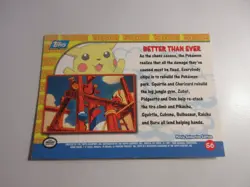 Better Than Ever Pikachu's Vacation Topps Pokemon Card LP - Image 2