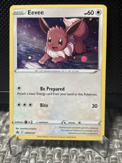 Eevee - SWSH127 - Pokemon Sword & Shield Promo Ultra Rare Holo Card - Image 1