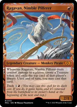 MTG English Ragavan, Nimble Pilferer (Halo Foil) NM Foil - Image 1