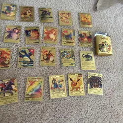 29 Pcs Gold Foil Pokemon Cards RARE - Image 3