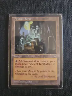 Magic: The Gathering Ancient Tomb Tempest Lightly Played Regular Rare Card - Image 1