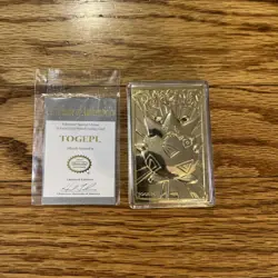 Pokemon Togepi Burger King 23k Gold Plated Trading Card Red 1999 Nintendo - Image 5