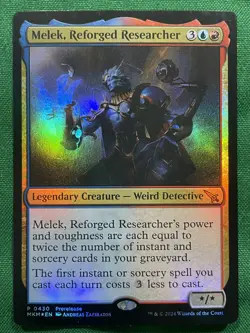 Melek, Reforged Researcher Prerelease Cards Foil - Image 1