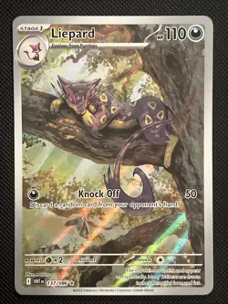 2025 Pokemon TCG Liepard 137/086 White Flare Illustration Rare Card NM/M - Image 1