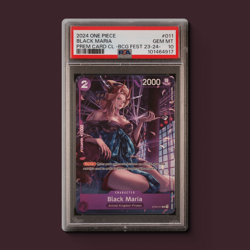 GEM MINT PSA 10 ?? 011 BLACK MARIA BANDAI CARD GAMES FEST 23-24 EDITION - Image 1
