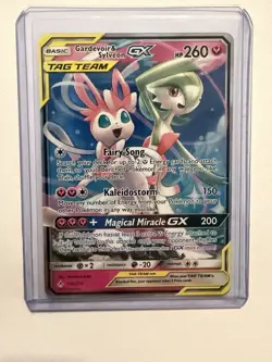 Pokemon Gardevoir & Sylveon GX Unbroken Bonds Holo Card 130/214 Ultra Rare SM - Image 1