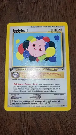 Pokemon Card: Neo Discovery 1st Edition Uncommon: Igglybuff 40/75 - Image 2
