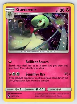 Gardevoir 141/214 S&M Lost Thunder Pokemon Card TCG Cosmos Holo Rare Promo - Nm - Image 1
