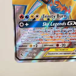 Pokemon TCG Moltres Zapdos Articuno GX Hidden Fates Holo Ultra Rare Card 66/68 - Image 4