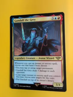 Gandalf the Grey. LTR Rare Human Wizard MTG Card. - Image 2
