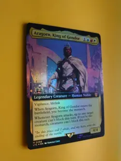 Aragorn, King of Gondor. Mthic Foil Human Noble. M0085 LTC MTG Card. - Image 2