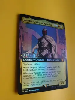 Aragorn, King of Gondor. Mthic Foil Human Noble. M0085 LTC MTG Card. - Image 3