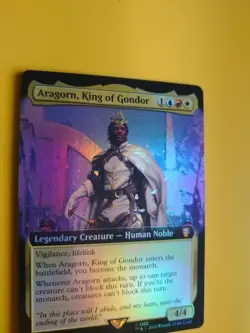Aragorn, King of Gondor. Mthic Foil Human Noble. M0085 LTC MTG Card. - Image 4