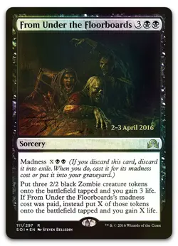 From Under the Floorboards #111 (Foil) (NM) Prerelease Cards PRE Magic MTG - Image 1